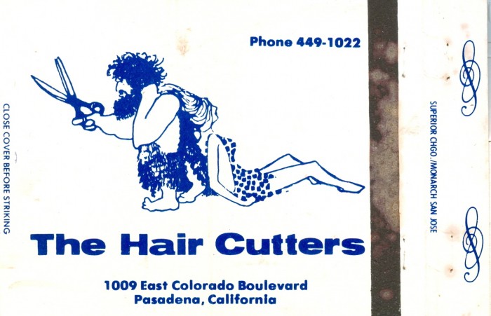 Hair Cutters matchbook