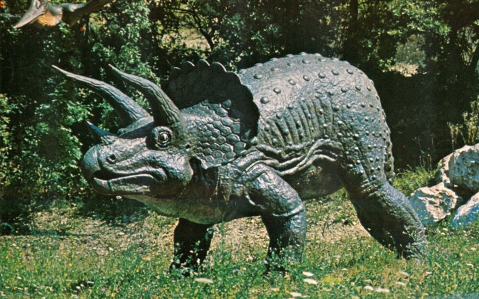 Triceratops statue