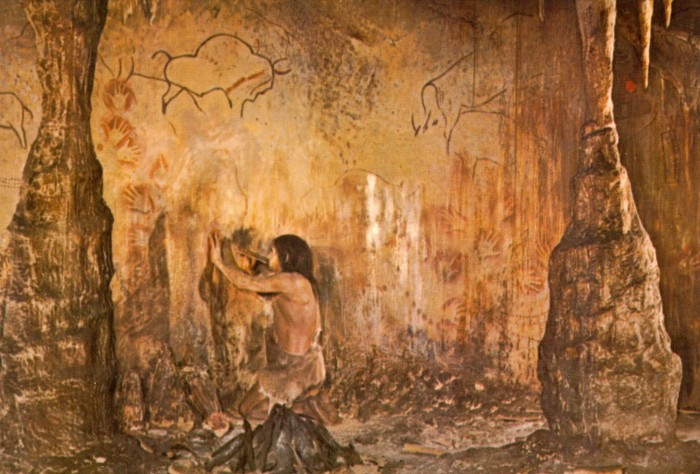 Auriignacian decorated cave