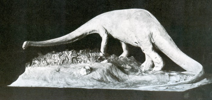 Knight Diplodocus sculpture