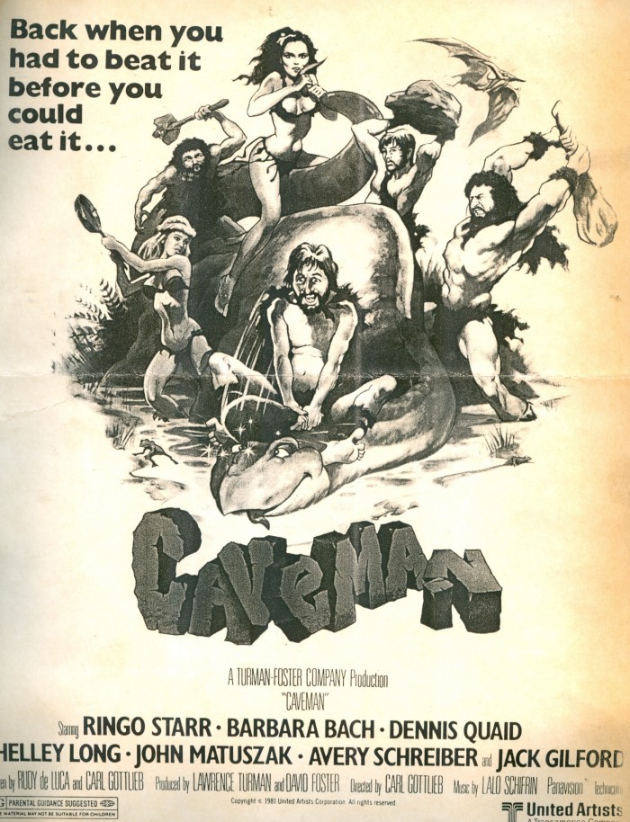 CAVEMAN poster art